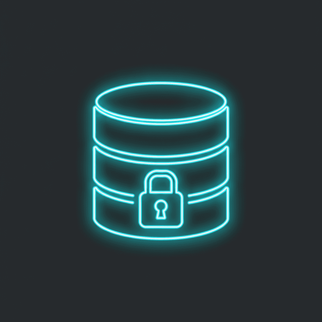 Icoon: database met slot, voor geen training op jouw data.